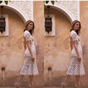 BHLDN/Jill Stuart Lowri White Sheath Wedding Dress - like new!
